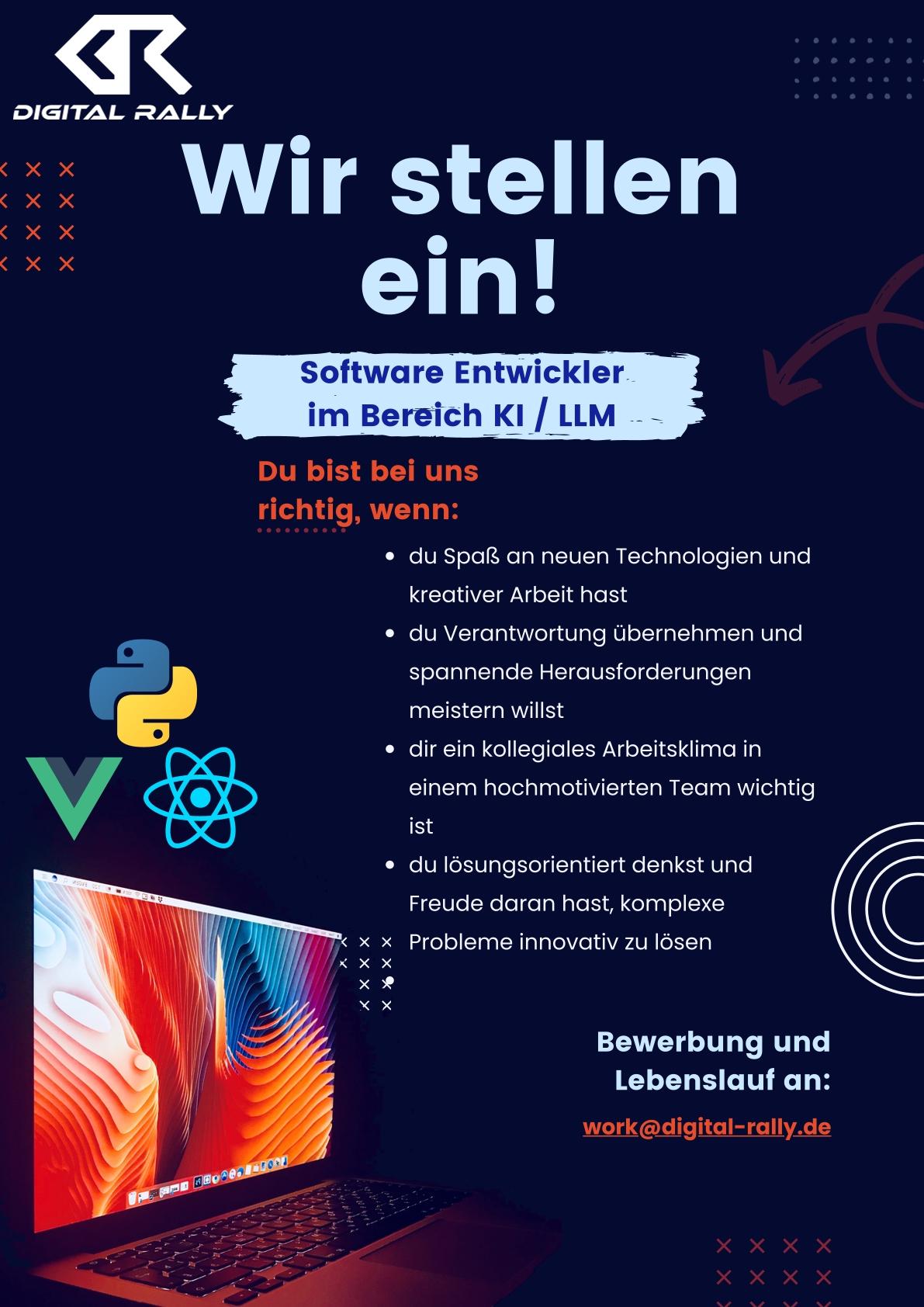 Softwareentwickler KI/LLM